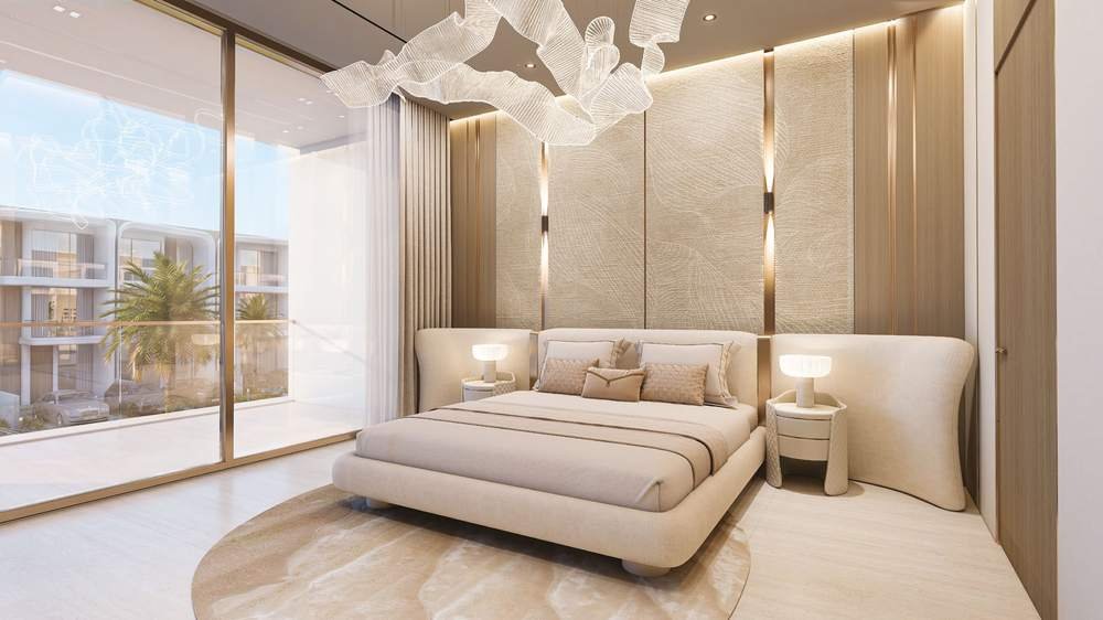 Greenz by Danube master bedroom, developer illustration